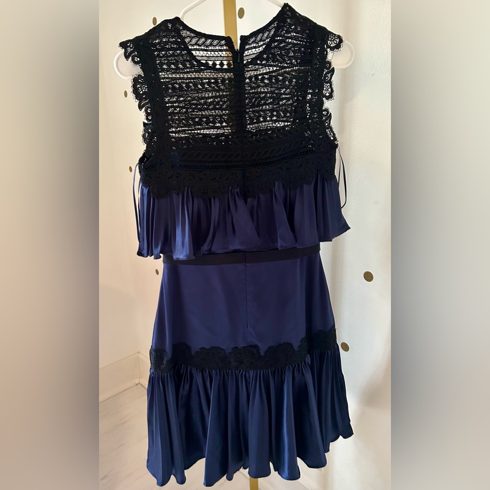 Amur Navy and Black Dress